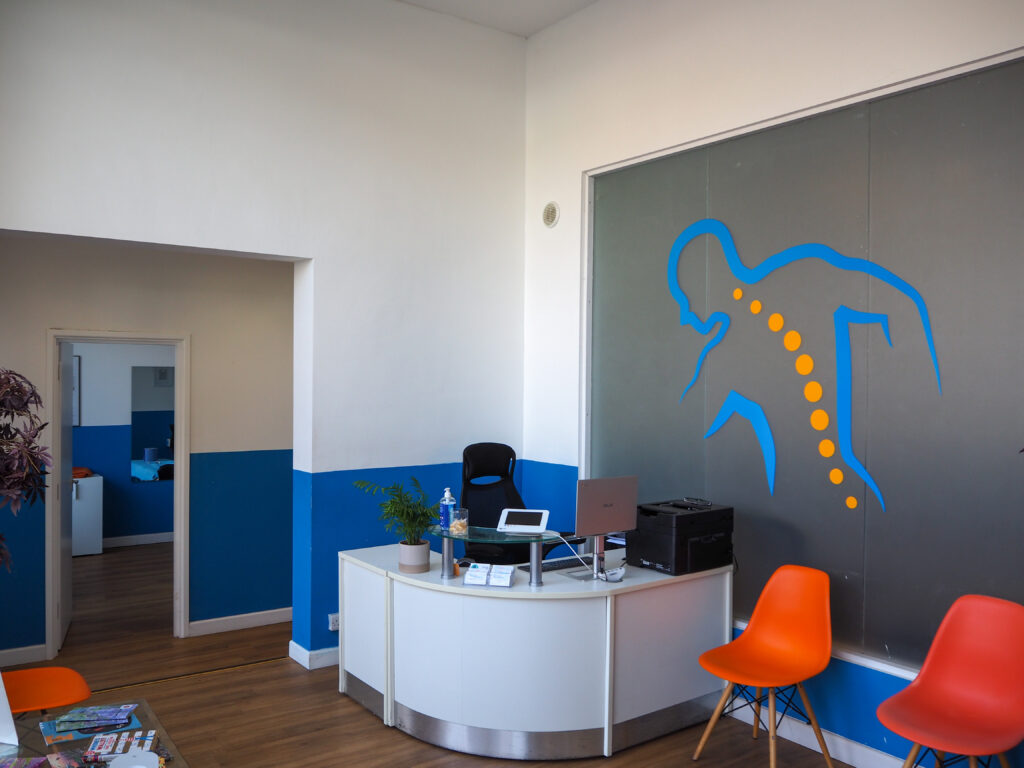 Brighton chiropractic clinic reception area